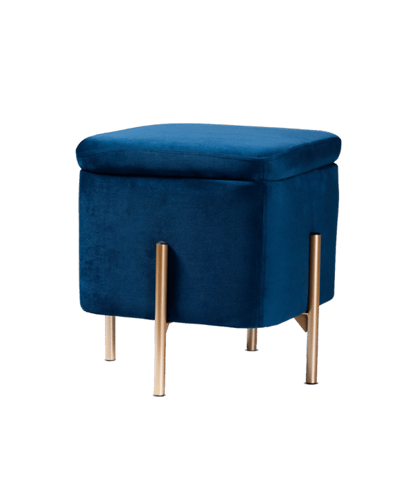 Velvet Seat Pouffe Stool
