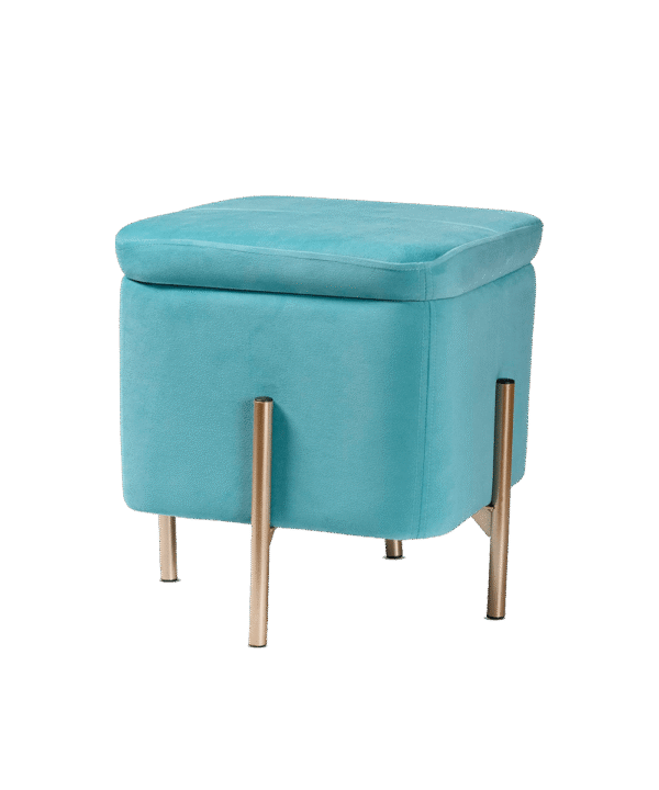 Velvet Seat Pouffe Stool