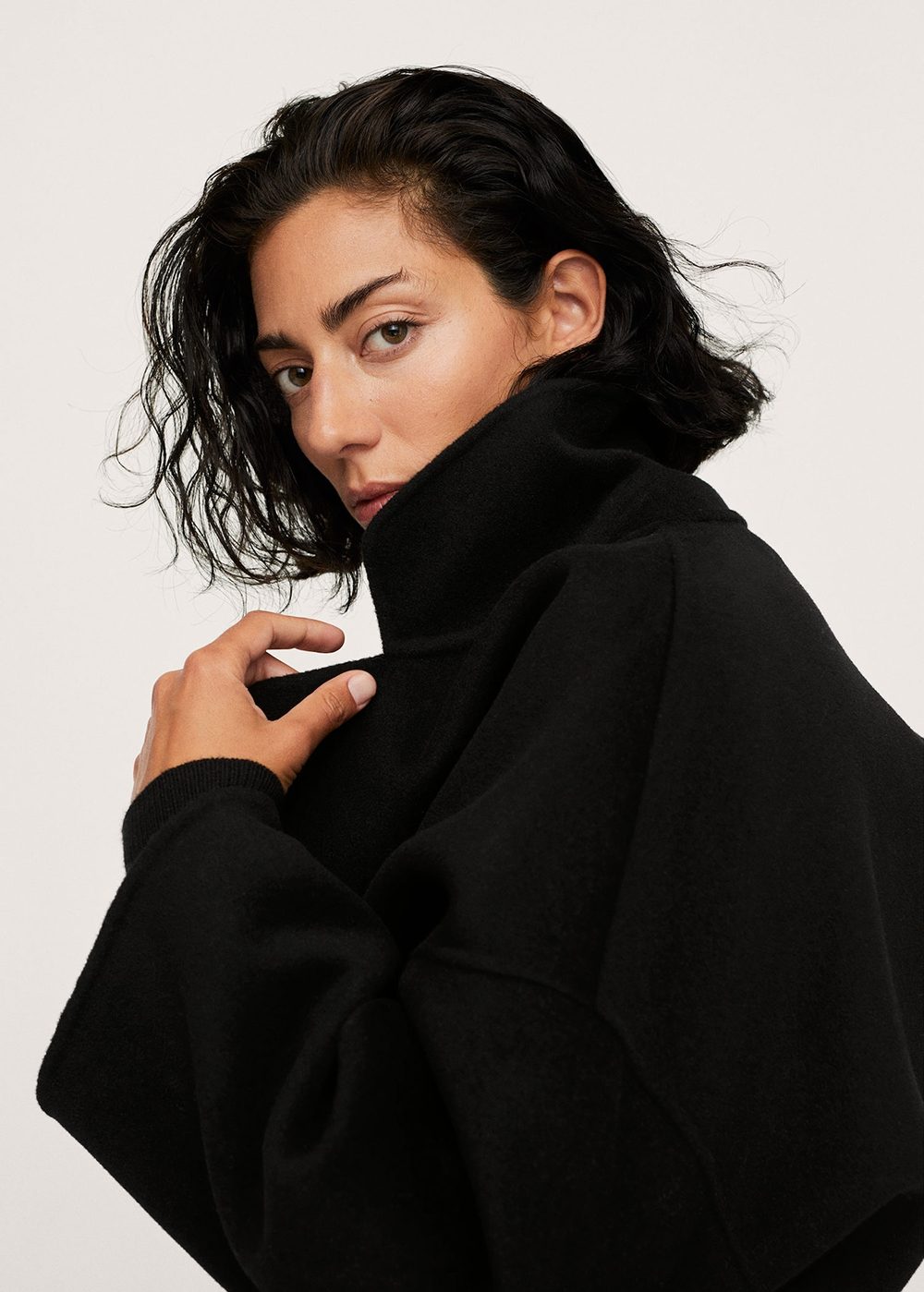 Herringbone double-breasted